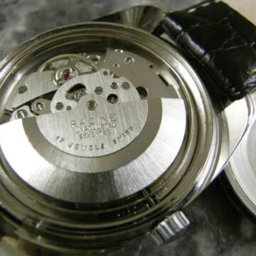 ギャレット(GALLET) RACINE デイデイト 自動巻き 1970年代 背面