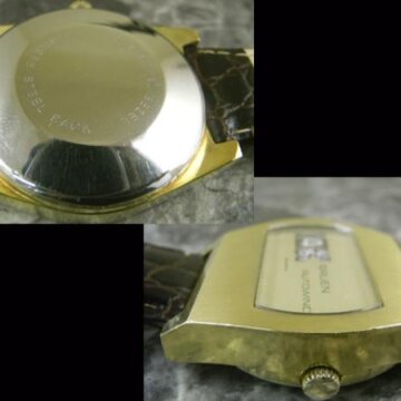 グリュエン 機械式デジタル 希少  珍品 1970年代 自動巻き 側面 リューズ