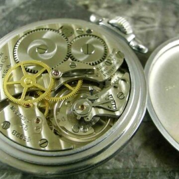 ハミルトン G.C.T 軍用懐中時計 24時間表示 背面