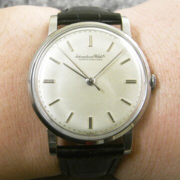 IWC シリンダーケース SS ラウンド アンティーク 背面