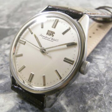 IWC オールドインター 筆記体ロゴ 名機Cal.89 正面全体