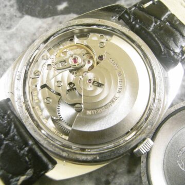 IWC オールドインター 筆記体ロゴ 希少 Cal.8541B／ペラトン式自動巻 シルバーダイヤル ムーブメント
