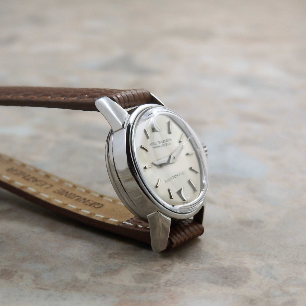 IWC シルバーダイアル バーインデックス レディースアンティーク