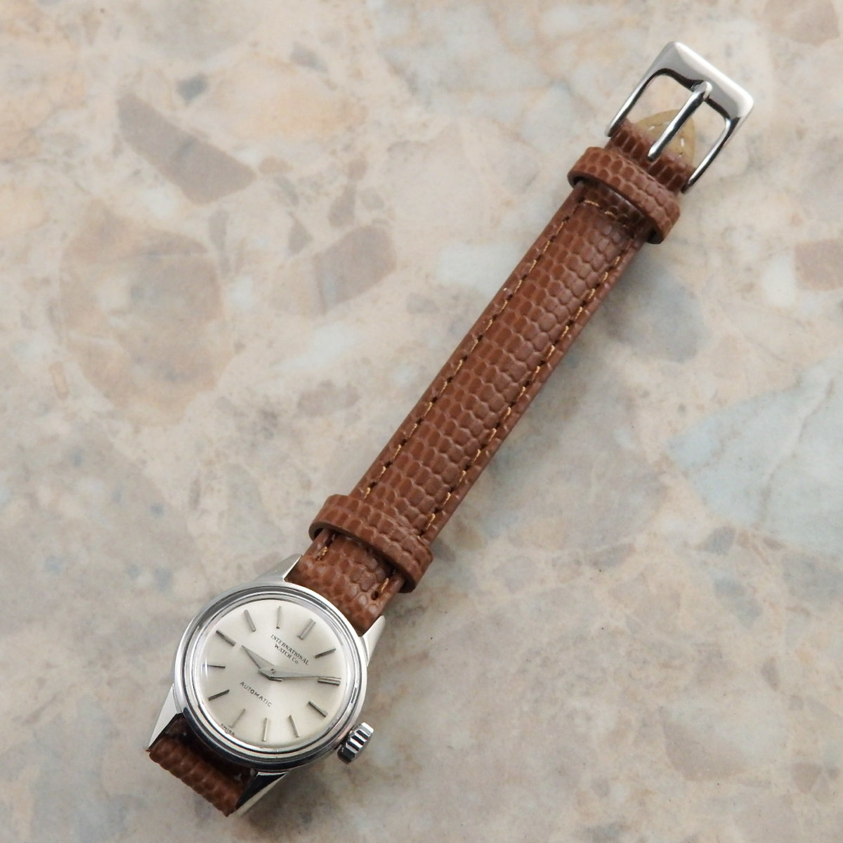 IWC シルバーダイアル バーインデックス レディースアンティーク