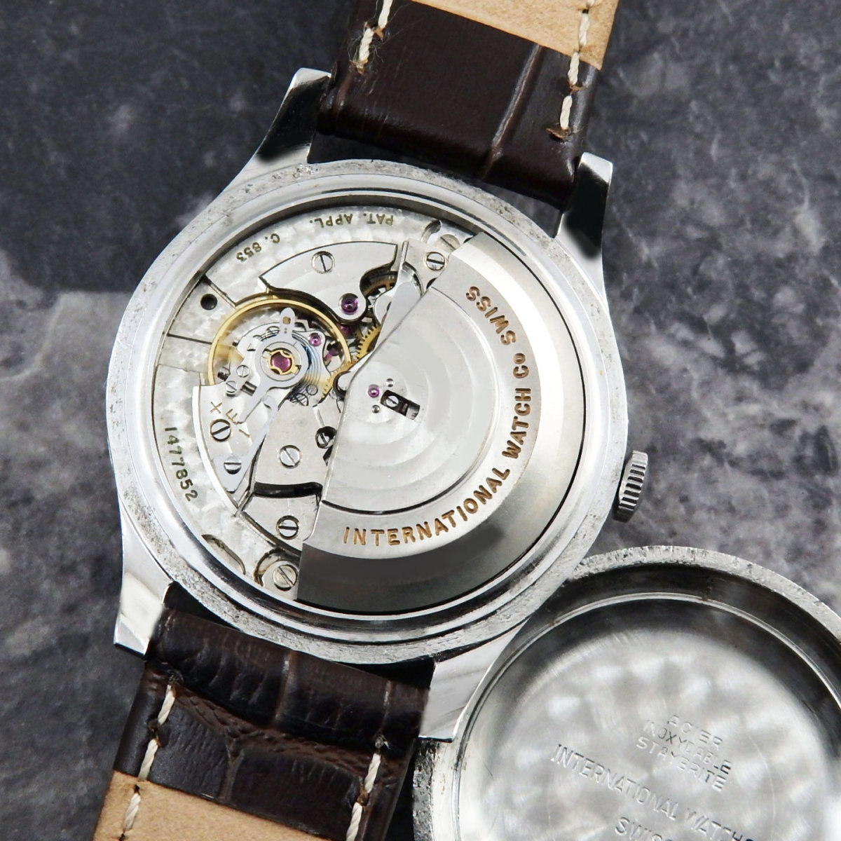 IWC オールドインター 筆記体ロゴ ノンデイト ペラトン式自動巻