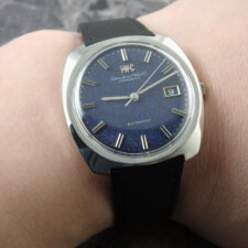 
                        IWC オールドインター ブルー マーブルダイヤル Ref.R814A 1968年:画像6
                  