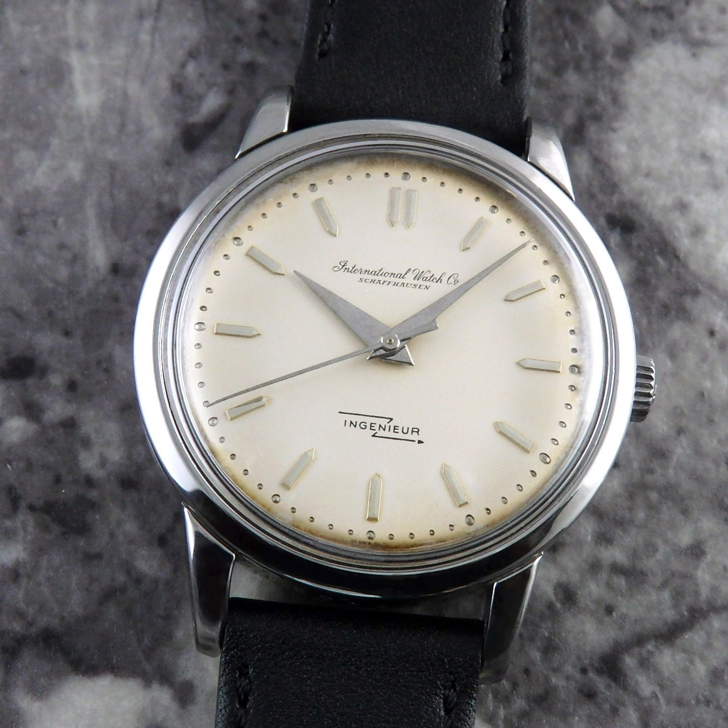 IWC インジュニア Ref666 自動巻き 初期型 ノンデイト IWC インヂュニア ノンデイト 1960年製 ファースト Ref.666 Cal
