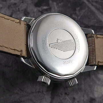 IWC アクアタイマー ファーストモデル 希少 シルバーダイヤル ブラックベゼル 背面 ベルト