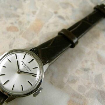 IWC アンティーク レディースウォッチ ラウンド 側面 リューズ