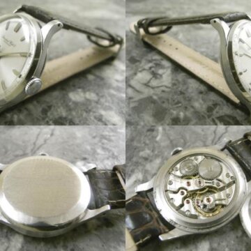 IWC 35mmケース カラトラバ ドルフィンハンド 手巻き式モデル 1960年 側面 リューズ