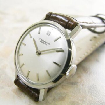 IWC オールドインター レディース アンティーク 腕時計 SSステンレス 正面全体