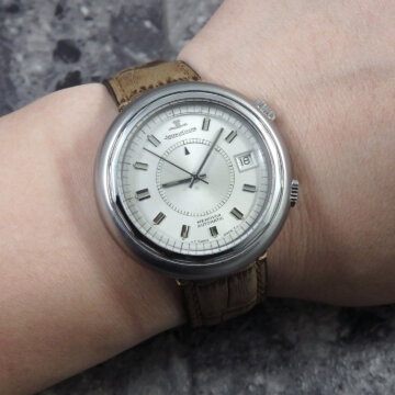 ジャガー・ルクルト メモボックス Memovox 希少 スノードロップ Snowdrop E877 試着イメージ
