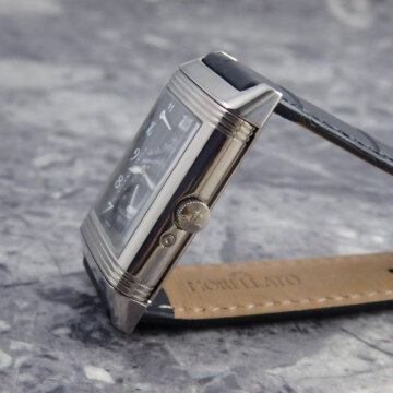 ジャガー・ルクルト Reverso レベルソ Sun Moon WG ブラックダイヤル 希少 側面 リューズ