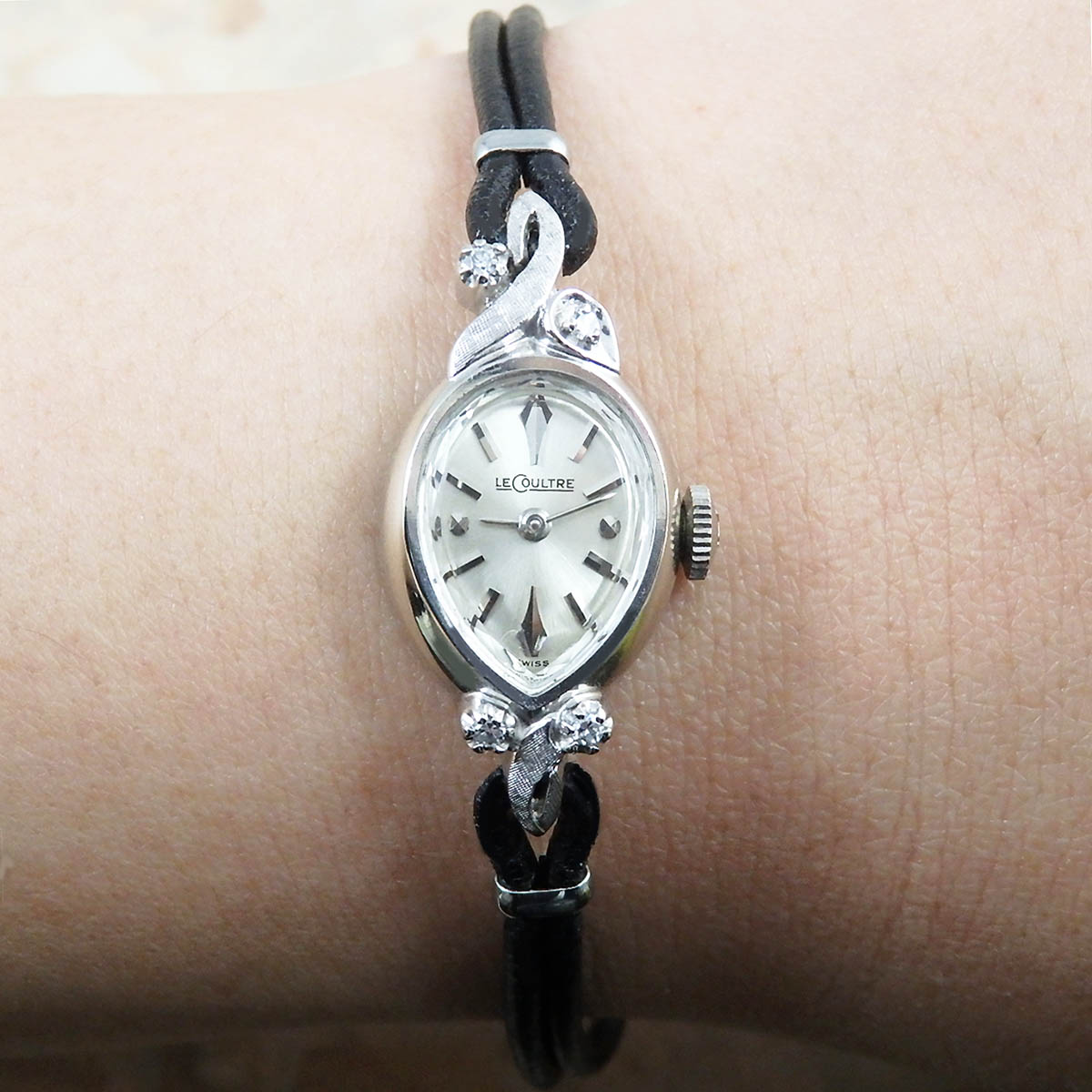 LeCoultre/ルクルト レディース アンティークウォッチ 14KWG/14金無垢
