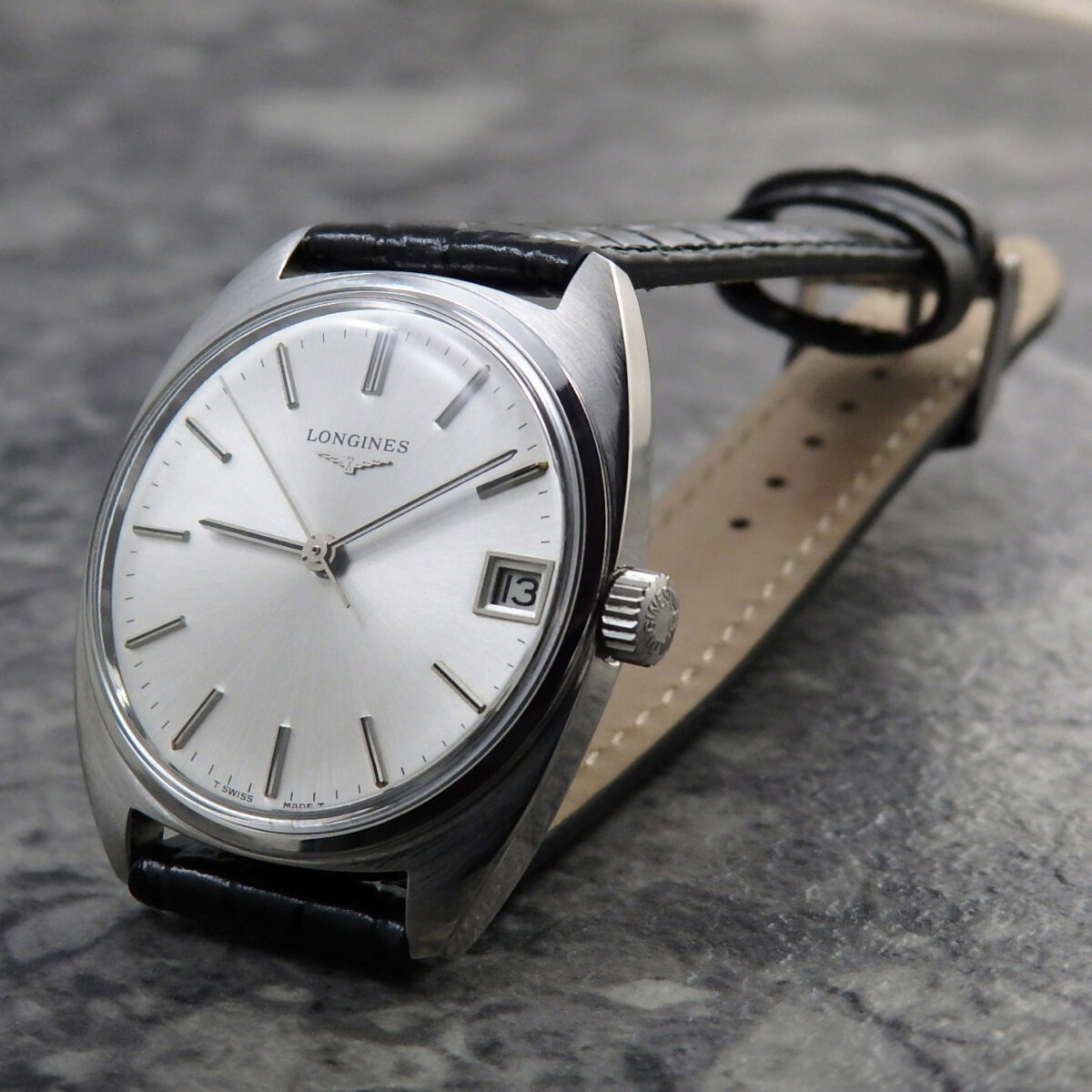 LONGINES アンティーク時計 ロンジン 懐中時計 Ref.1097 2 金メッキ オープンフェイス ポーチ・鎖