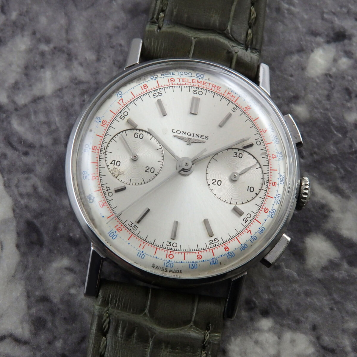36,400円LONGINES機械式腕時計クロノグラフ