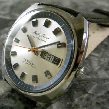 マセイ ティソ・Mathey Tissot デイ・デイト ミニッツマーカー インサイドリング 正面全体
