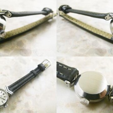 オメガ・OMEGA アンティーク 女性用 レディース 腕時計 稀少品 V形ラウンド 1970年式 側面 リューズ