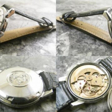 アンティーク オメガ OMEGA シーマスター 三針 側面 リューズ