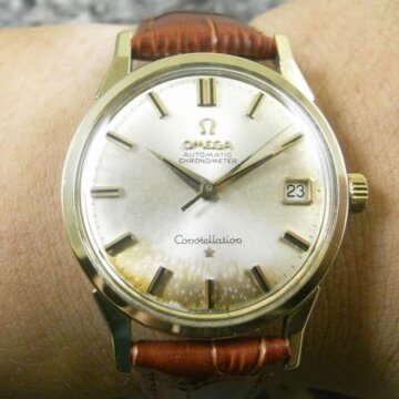 オメガ OMEGA コンステレーション Constellation アンティーク 猫足ラグ  ドルフィンハンド 背面