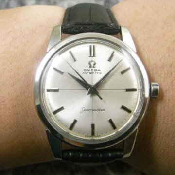 オメガ・OMEGA シーマスター アンティーク クロスライン 背面