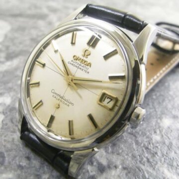 OMEGA・オメガ コンステレーション カレンダー 天文台メダリオン アンティーク 正面全体