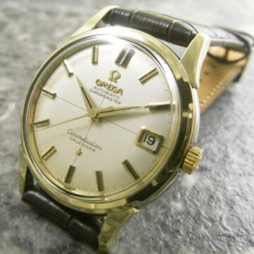 OMEGA・オメガ コンステレーション カレンダー 天文台メダリオン アンティーク 正面全体