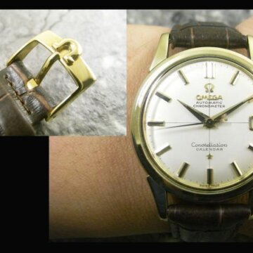 OMEGA・オメガ コンステレーション カレンダー 天文台メダリオン アンティーク 背面