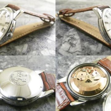 オメガ・OMEGA シーマスター アンティーク ドルフィンハンド 側面 リューズ