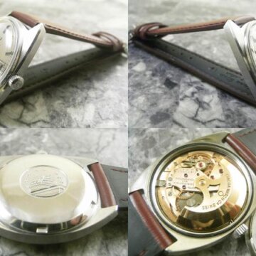 OMEGA・オメガ Constellation・コンステレーション ジェラルド ジェンタデザイン Cライン ドルフィンハンド 側面 リューズ