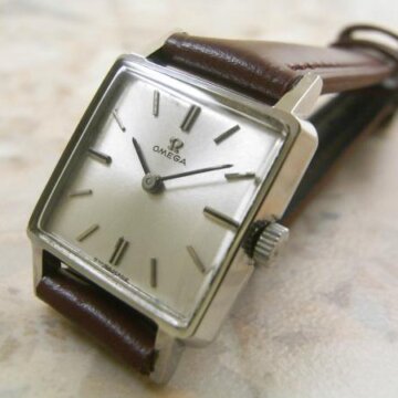 OMEGA オメガ 60s 手巻き スクエア レディースウォッチ 正面全体