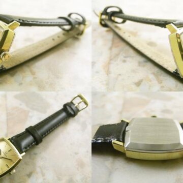 OMEGA オメガ 60s 手巻き スクエア レディースウォッチ 側面 リューズ