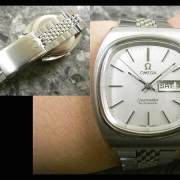 オメガ OMEGA シーマスター アンティーク 三針 背面