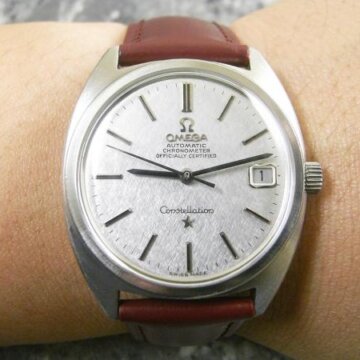 OMEGA/オメガ コンステレーション Cライン/ジェラルド・ジェンタケース シルバーモザイクダイヤル 背面