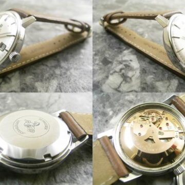 オメガ アンティーク シーマスター ペンシルハンド 側面 リューズ