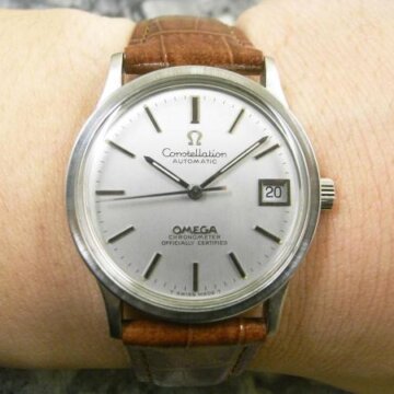 OMEGA/オメガ constellation/コンステレーション シルバーダイヤル ラウンド 背面