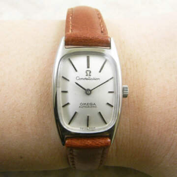 OMEGA オメガ レディースモデル コンステ レーション アンティーク シルバーダイヤル 背面