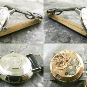 オメガ・OMEGA シーマスター アンティーク ラウンド ペンシルハンド 側面 リューズ