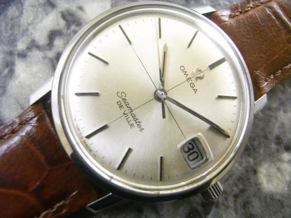 オメガ・OMEGA シーマスター デイト アンティーク 1968年 シルバー文字