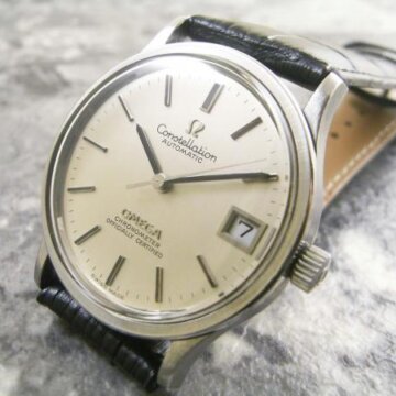 OMEGA/オメガ constellation/コンステレーション シルバーダイヤル ラウンドケース 正面全体