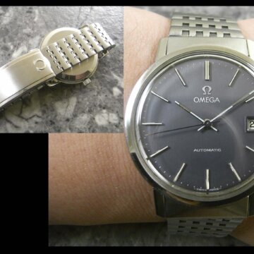 オメガ OMEGA ラウンド オートマティック 背面