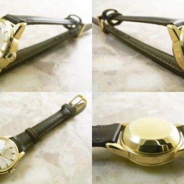 OMEGA Ladymatic アンティーク クロスライン 側面 リューズ