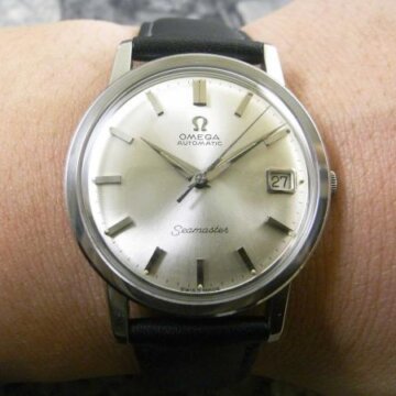 オメガ・OMEGA アンティーク シーマスター ドルフィンハンド 希少 ヒドゥンクラウン 背面