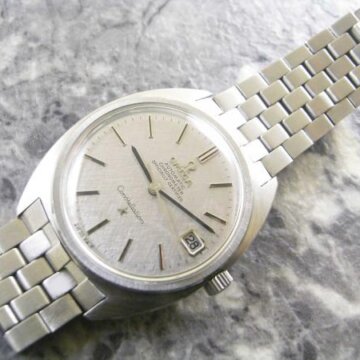 OMEGA/オメガ コンステレーション Cライン/ジェラルド・ジェンタケース シルバーモザイクダイヤル 正面全体