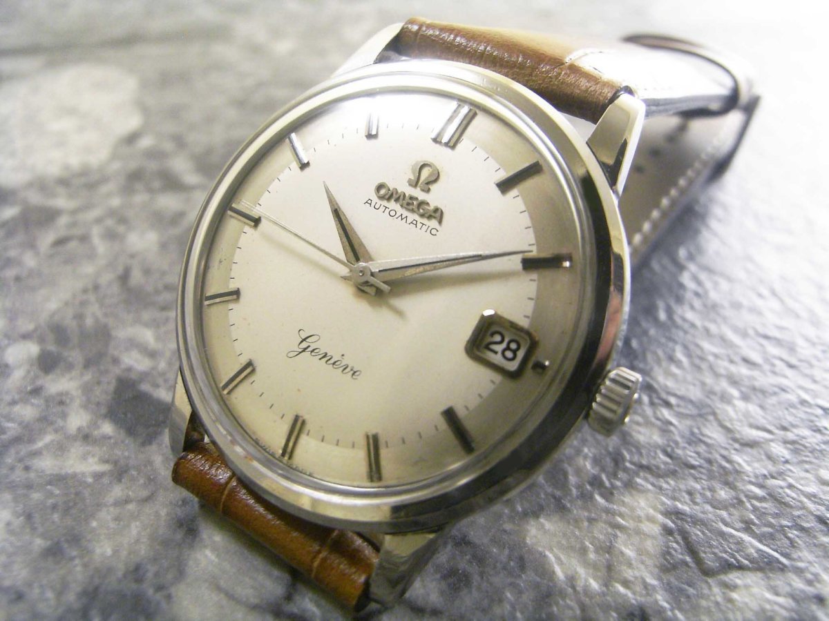 オメガ・OMEGA/Geneve 希少ロゴ 2トーン文字盤 1959年