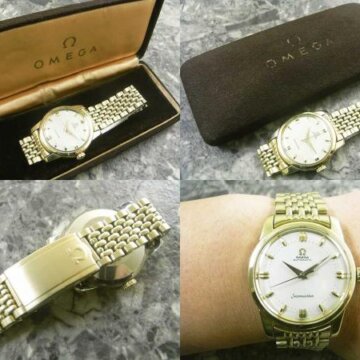 OMEGA SEAMASTER 自動巻腕時計 アンティーク 背面