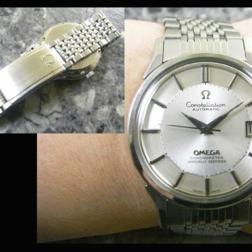 オメガ OMEGA コンステレーション Constellation 12角 Ref.168.0065 シルバー文字盤 ブレス付 背面