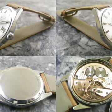 オメガ・OMEGA アンティーク 中3針 側面 リューズ