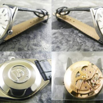 オメガ・OMEGA コンステレーション 自動巻き クロノメーター アンティーク 天文台メダリオン 側面 リューズ
