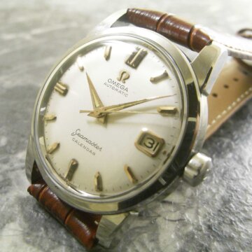 オメガ・OMEGA シーマスター カレンダー/ Ref.2849 アンティーク腕時計 メンズ 正面全体